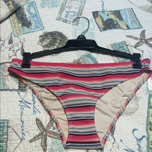 Roxy Paraiso Stripe Bikini Bottom